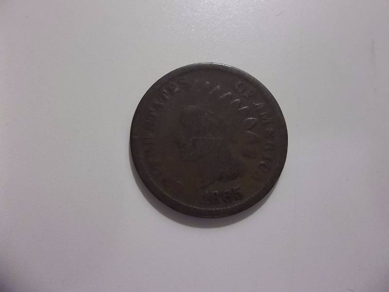 1865 Indian Head  Cent