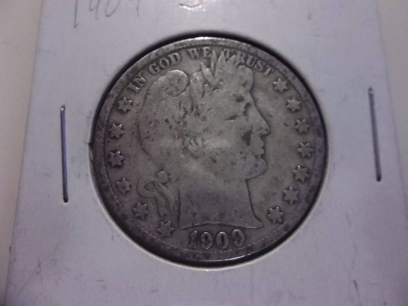 1909 S Barber Half Dollar