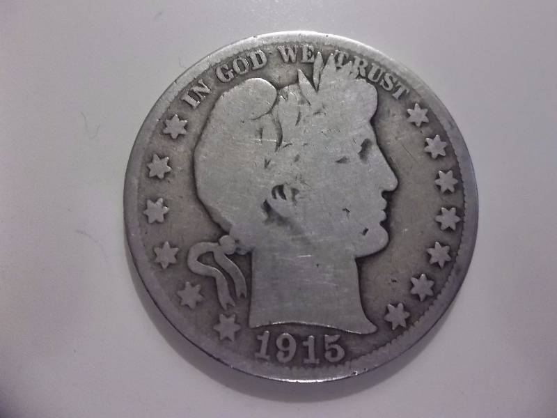 1915 D Barber Half Dollar