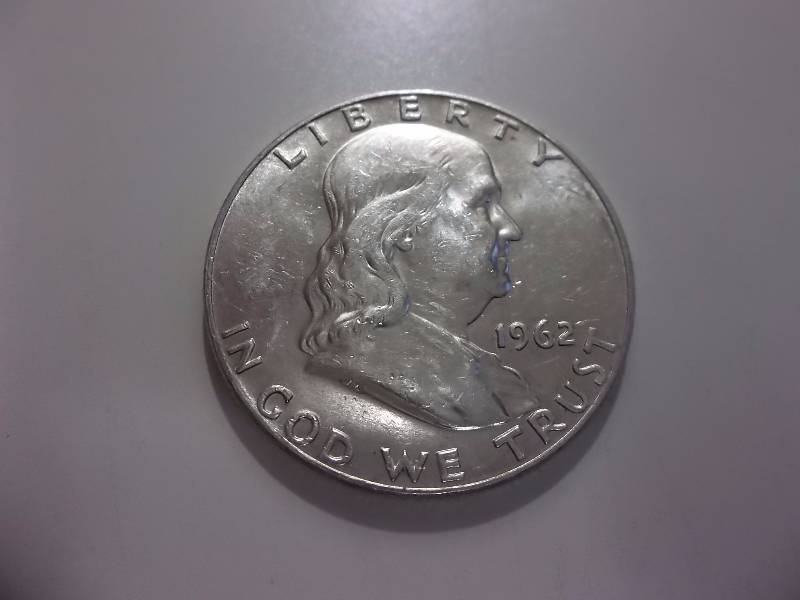 1962 D  Franklin Half Dollar Very High Grade MS With Full Bell