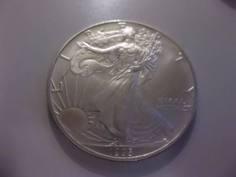 1995 US Silver Eagle 99.9 Fine Silver 1 Oz.Unc