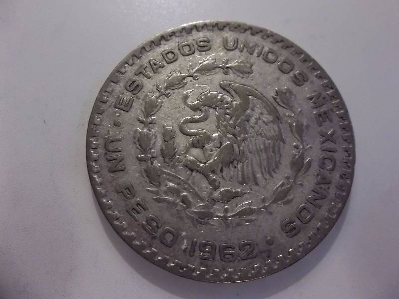 1962 Mexican Silver Peso .5104 Oz