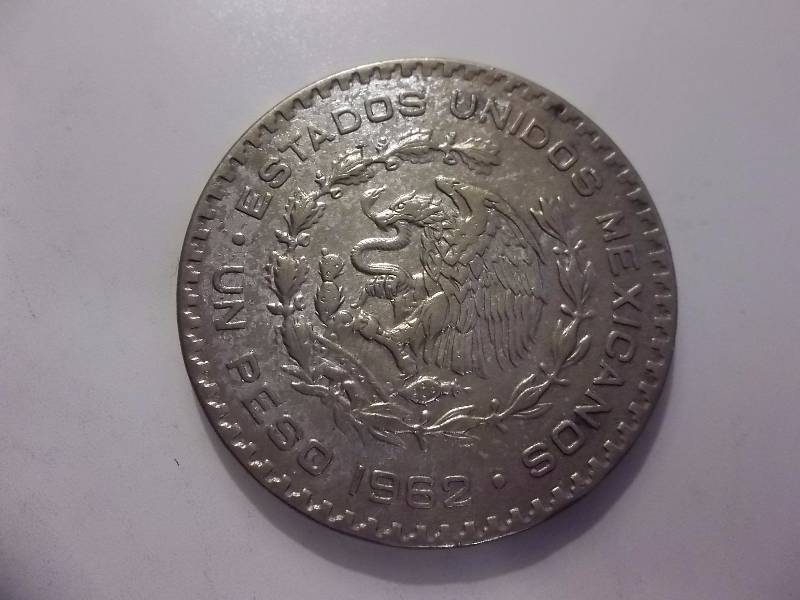1962 Mexican Silver Peso .5104 Oz