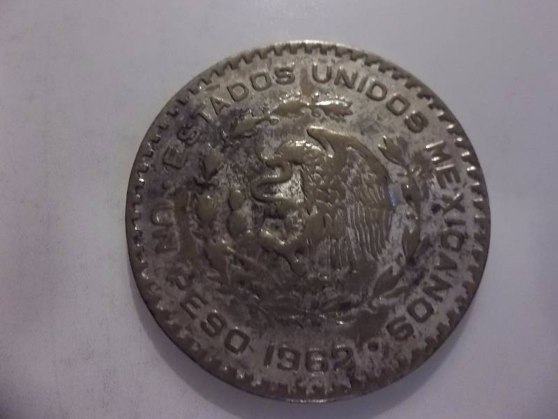1962 Mexican Silver Peso .5104 Oz