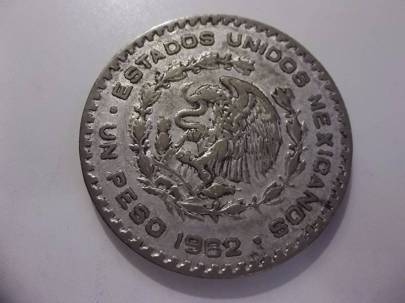 1962 Mexican Silver Peso .5104 Oz