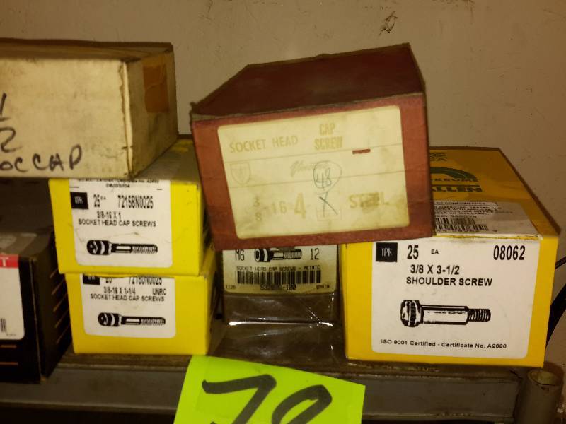 lot 78 image: Misc. Screws, bolts and other hardware as pictured.. Look at the closeups for descriptions