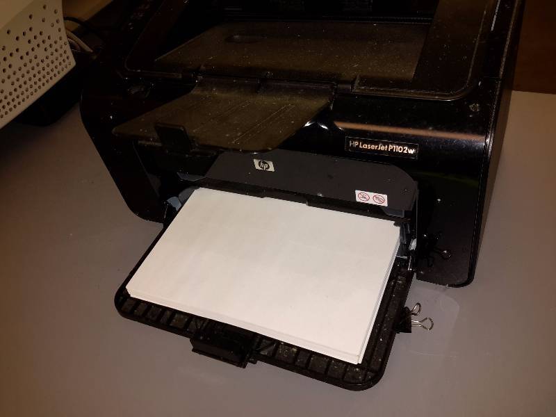 lot 104 image: HP  Laser Jet Printer.  P1102w