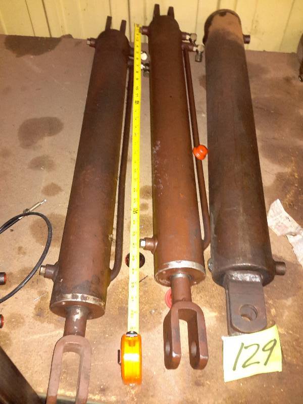 lot 129 image: 3, 48 in hydraulic cylinders as pictured