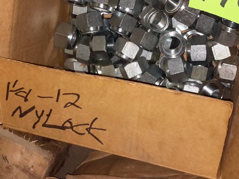 lot 140 image: Box of NYLACK nuts