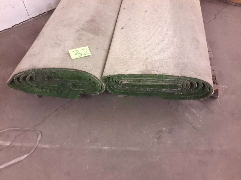 lot 32 image: 2 Rolls Artificial Grass.. 48 in w x 