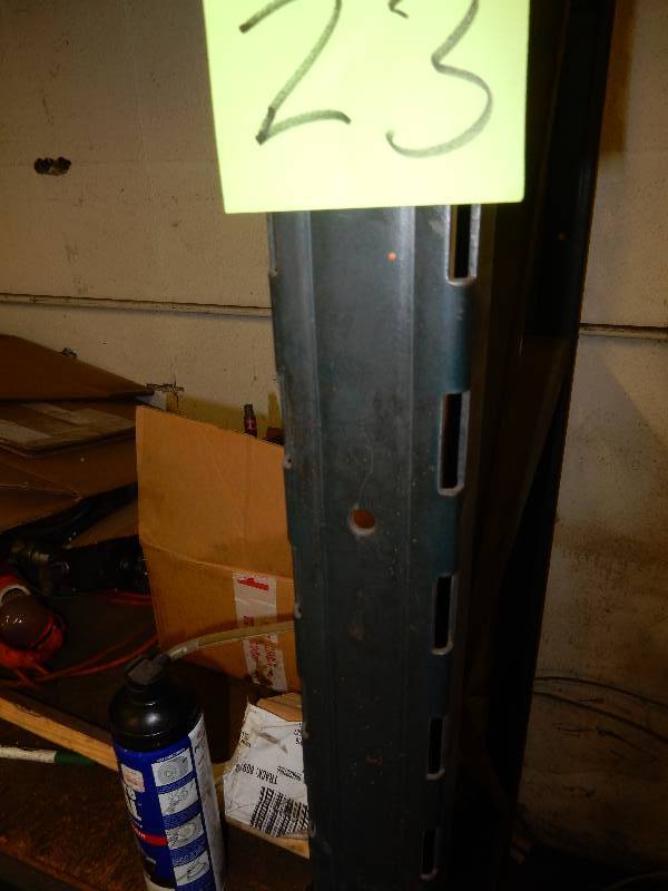 lot 23 image: Pallet Racking.. 2 shelves, 2 end pieces.  Heavy Duty