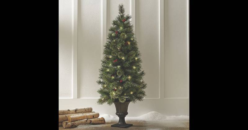 Cashmere Tree with LED Lights 4ft o...