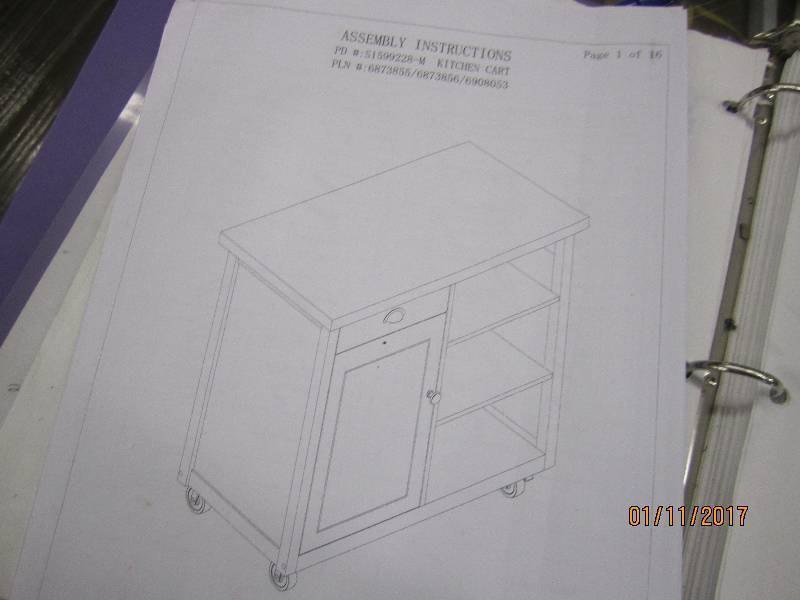 Kitchen Cart open box Retail $249.9...