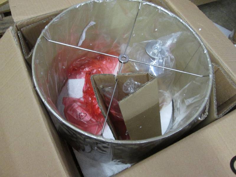 Patterned Shade Table Lamp open box...