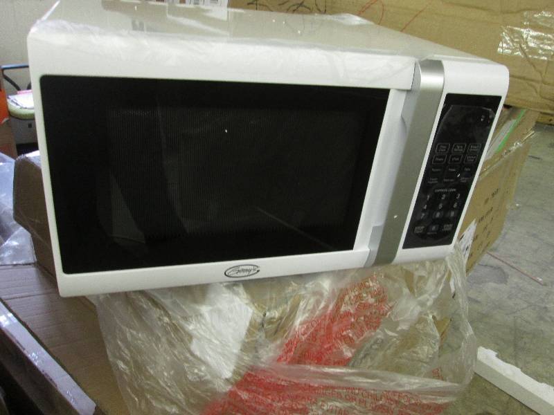 Ginnys Brand White Microwave open ...