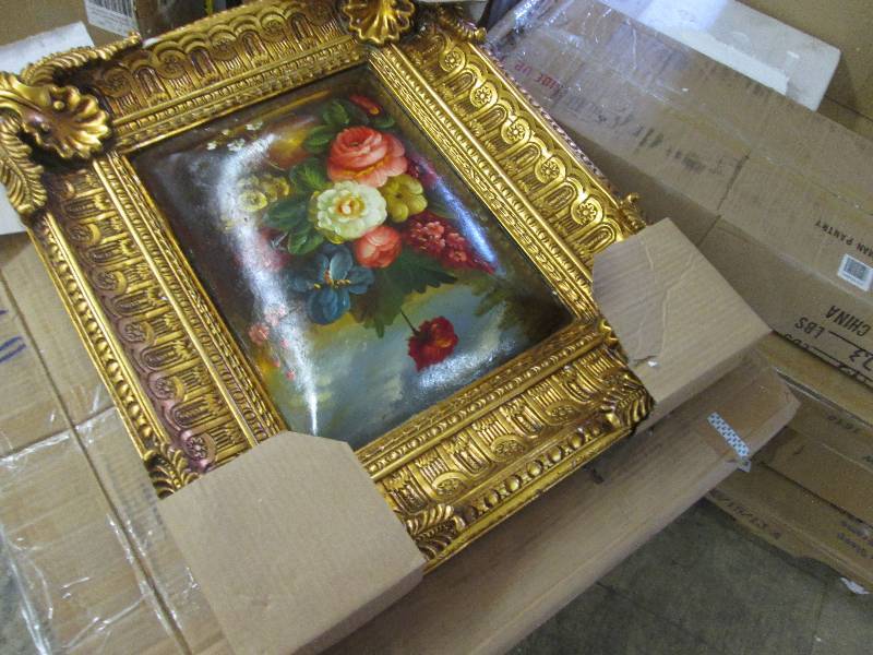 Resin Floral Wall Dcor, open box,...