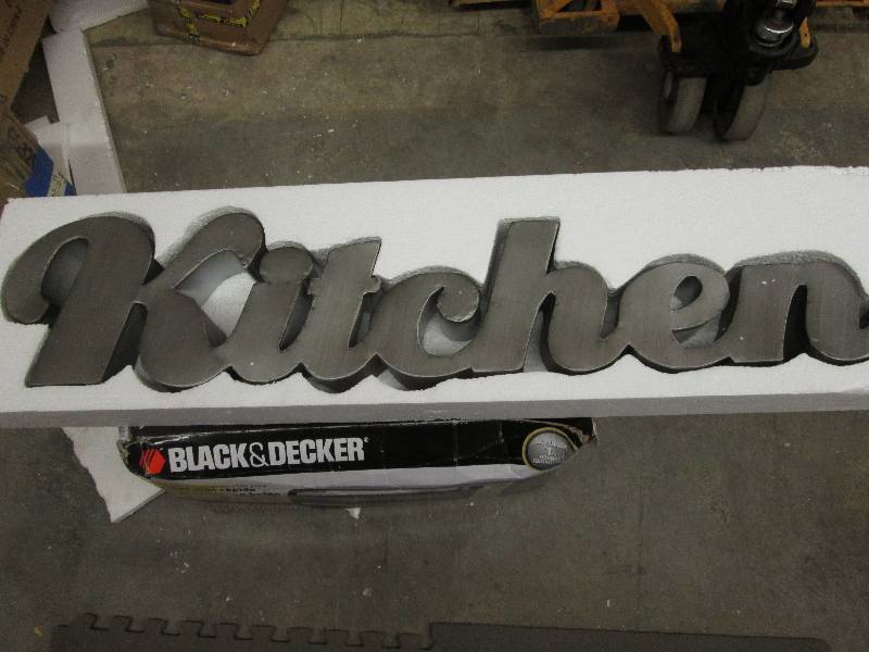 Kitchen Sign open box Retail $54.99...