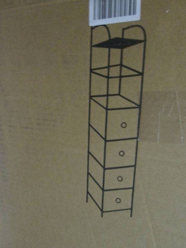 Windsor Bookcase with Baskets open ...
