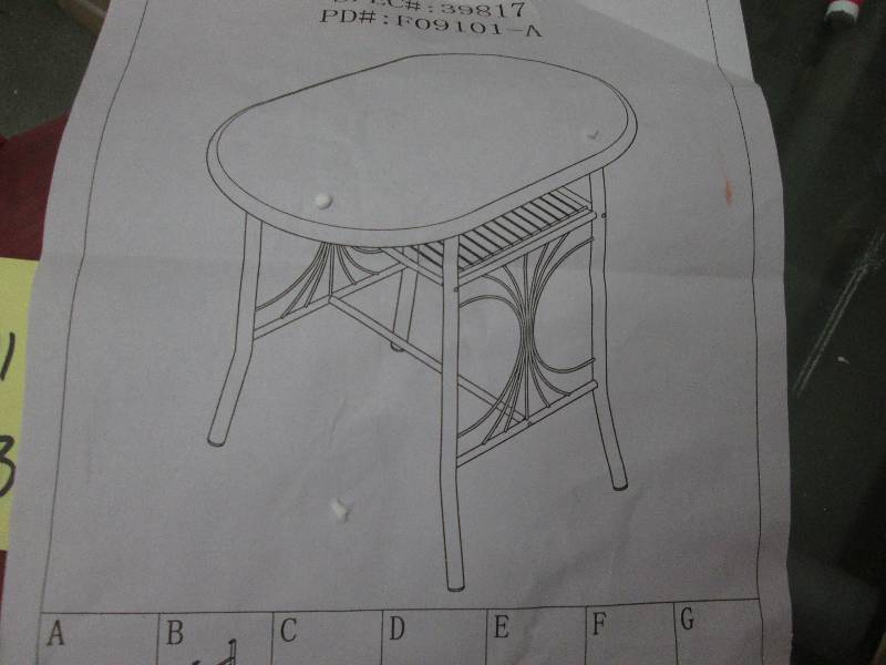 Bistro Table only, open box Assembl...