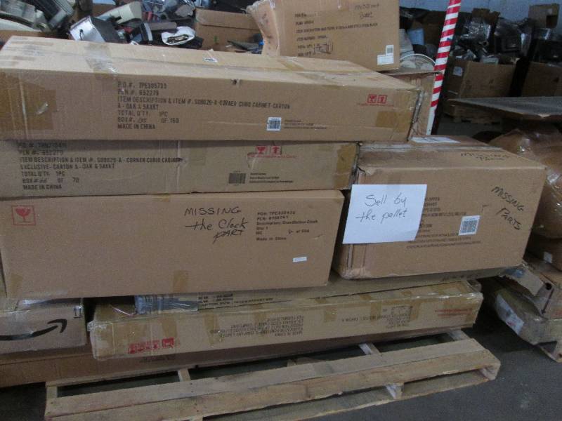 Pallet of furniture with damage or ...