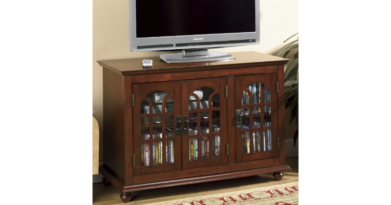 Arched 3-Door TV Stand in oak (show...