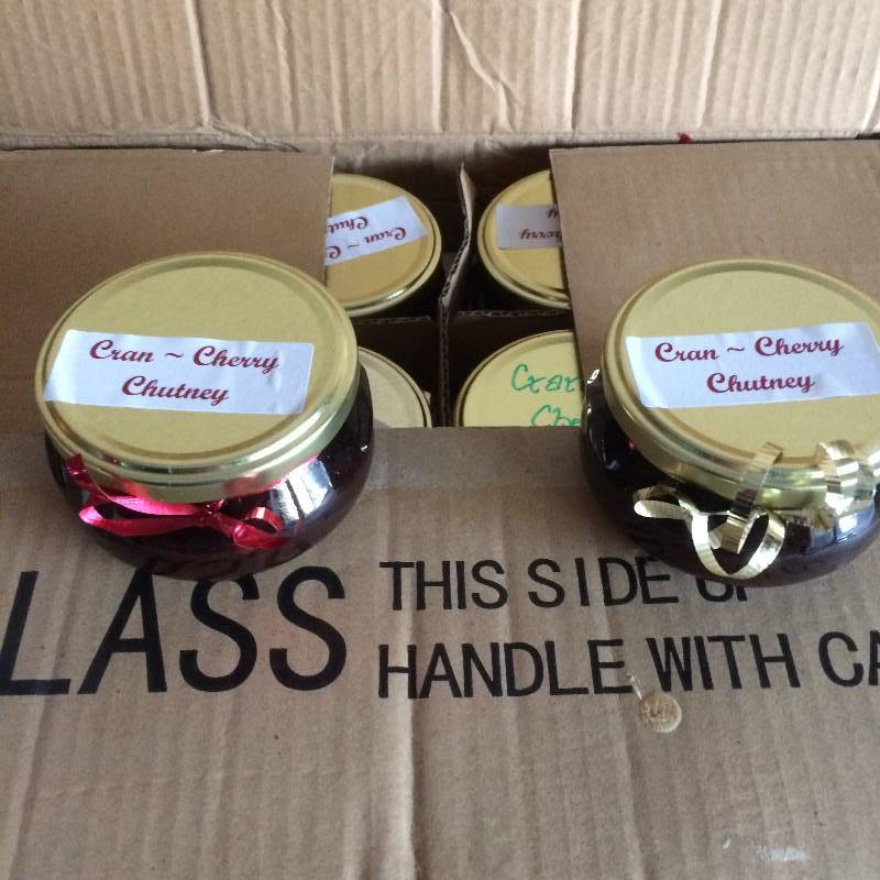lot 2 image: 2 Cases (24 Jars) Deliciously Gourmet Cranberry Dried Cherry Chutney Jam - Sweet With A Tangy Zing - Perfect For Pork Loin, Ham or With Cheese & Crackers