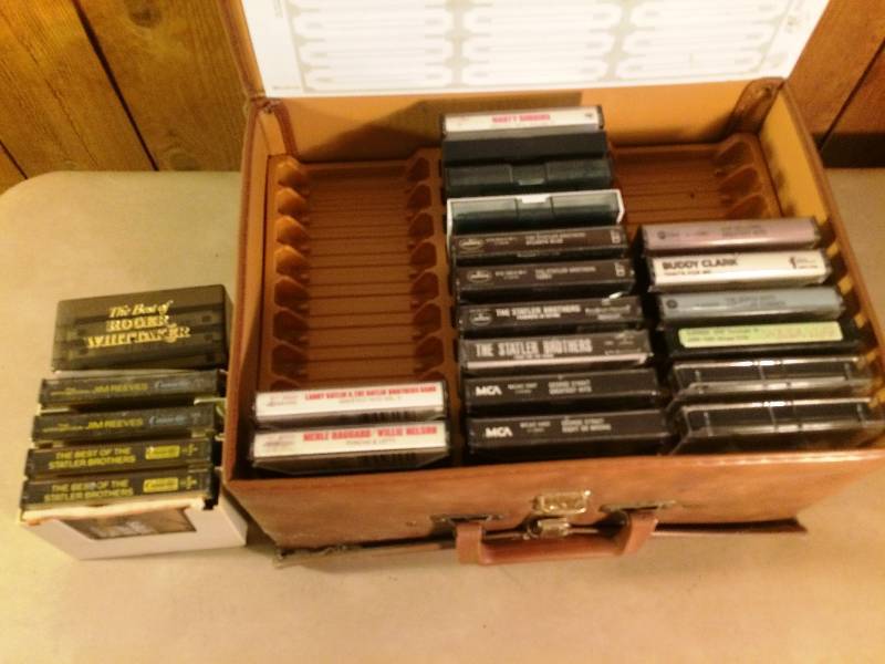 lot 19 image: Collectible Misc Country Music Cassettes Plus Carrying Case - Some Still New In Package