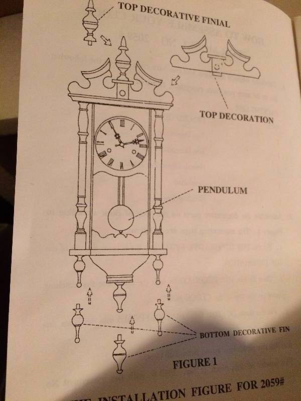 lot 21 image: New In Box 24 Westminster Style Pendulum Wall Clock