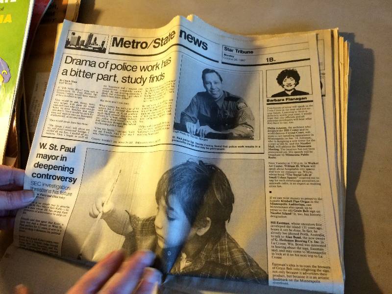 lot 70 image: Collectible Star Tribune Newpaper Twins Win 1987 World Series