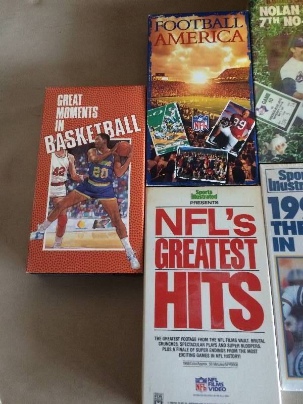 lot 1 image: Collectible $$ Sports VHS Tapes & Sets - Some Still New in Package