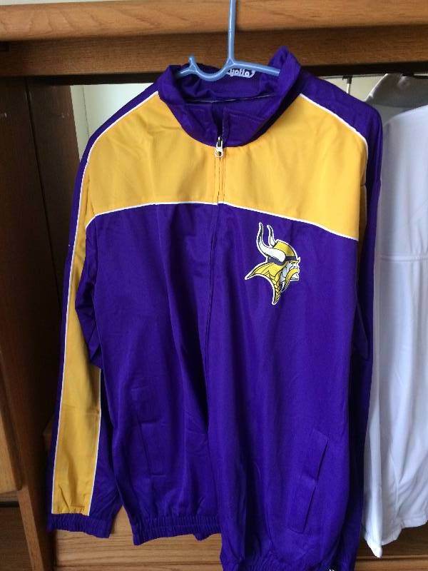 lot 165 image: 3 Mens Sporting Jackets L - XL NEW WITH TAG Vikings & 2 Olympic Jackets