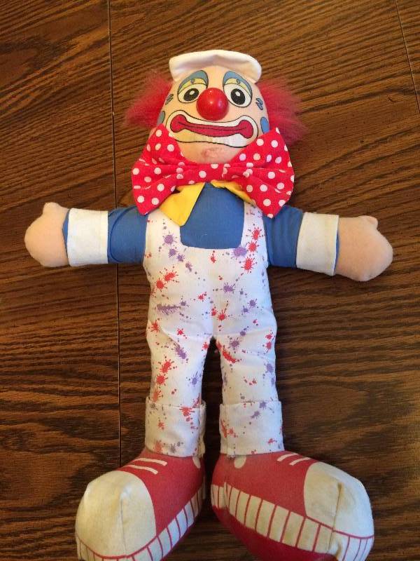lot 177 image: Collectible Barnum & Bailey Ringling Bros Circus Old Happy Clown Doll Painter Suit The Greatest Show On Earth