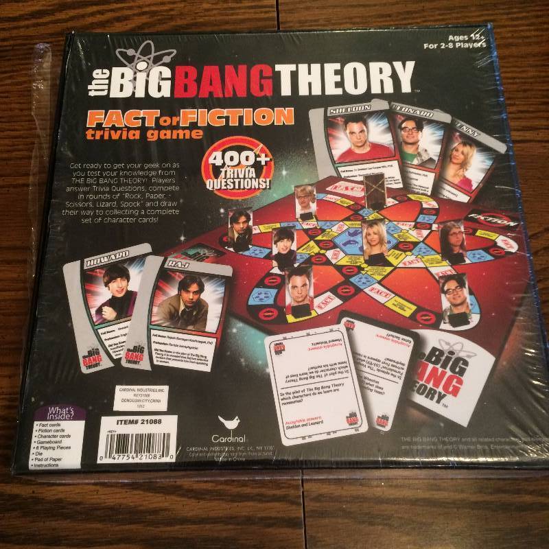 lot 209 image: New Sealed Big Bang Theory Fact Or Fiction Game