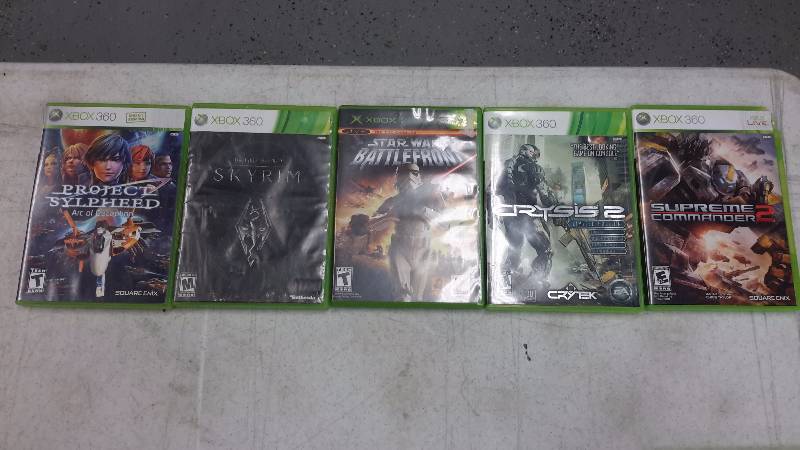 lot 9 image: Set of 5 Xbox Games