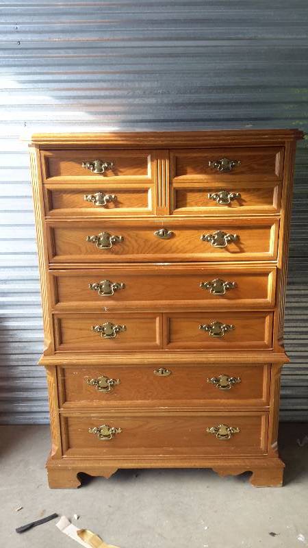 lot 38 image: Tall upright dresser