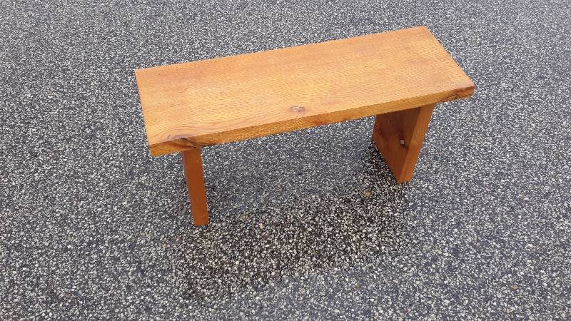lot 51 image: wooden bench