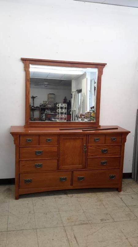 lot 45 image: Dresser and Mirror