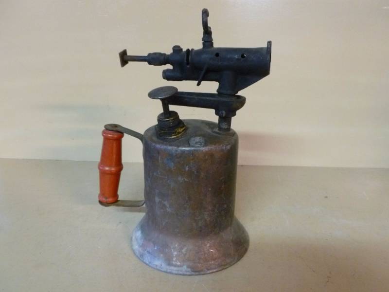 lot 65 image: Vintage Brass Torch