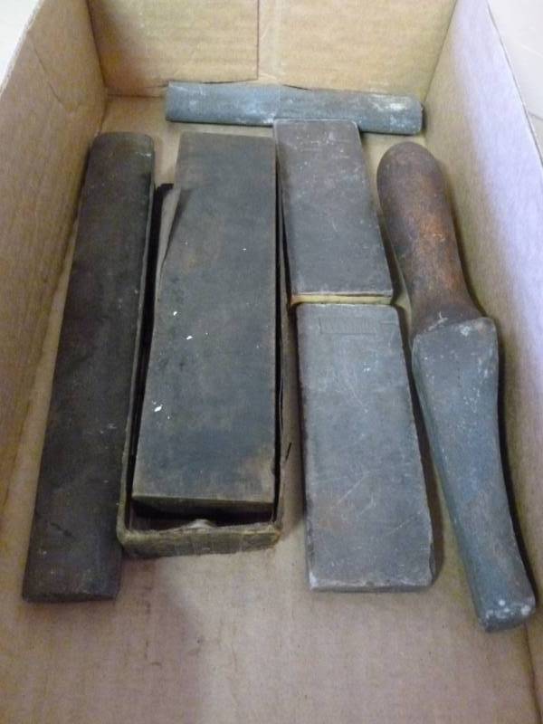 lot 244 image: Vintage Sharpening Stones
