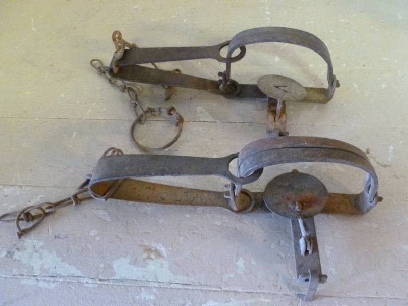 lot 253 image: Vintage Traps