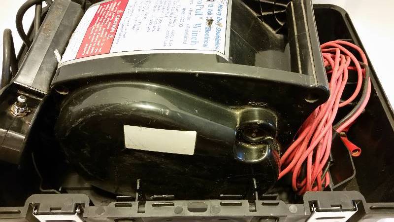 MVP 6000lb 12 Volt Winch with Powercord, Remote and Carrying Case