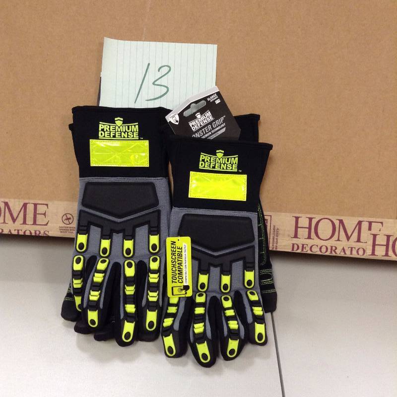 lot 13 image: Lot of 2 Premium Defense - Touchscreen Compatible Gloves New