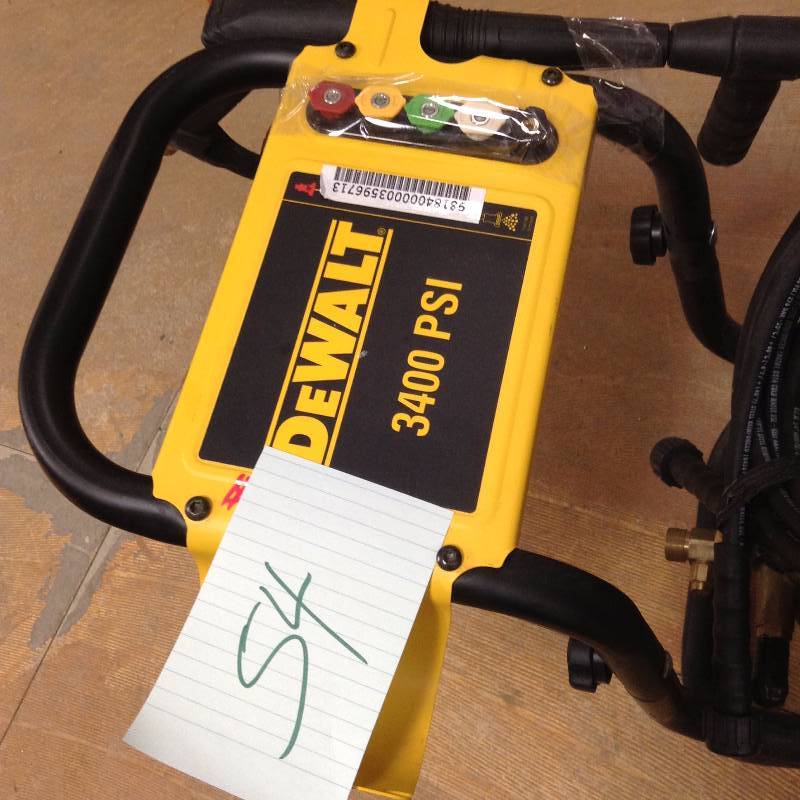 lot 54 image: Dewalt Honda GX200 3,400 psi 2.5 GPM Gas Pressure Washer Model DXPW3425