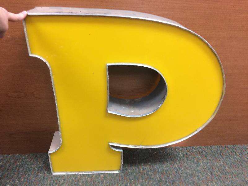 Yellow Letter P