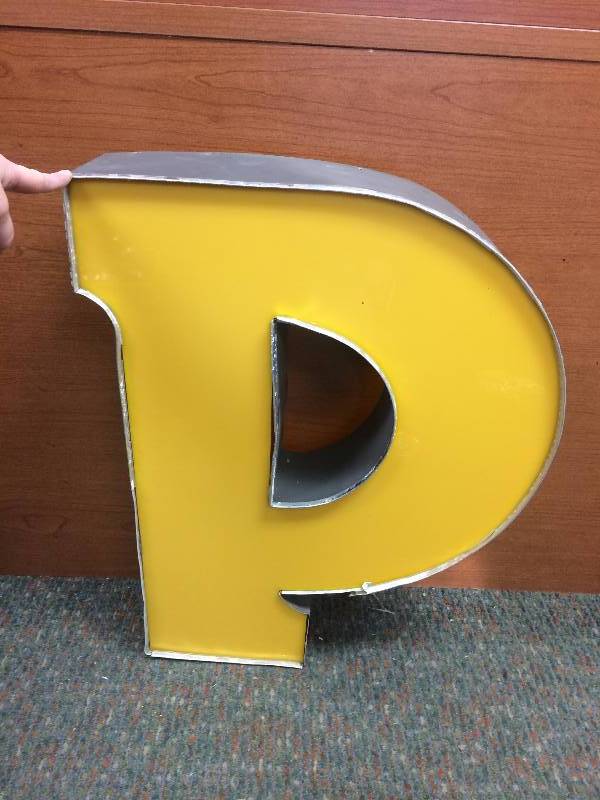 Yellow Letter P