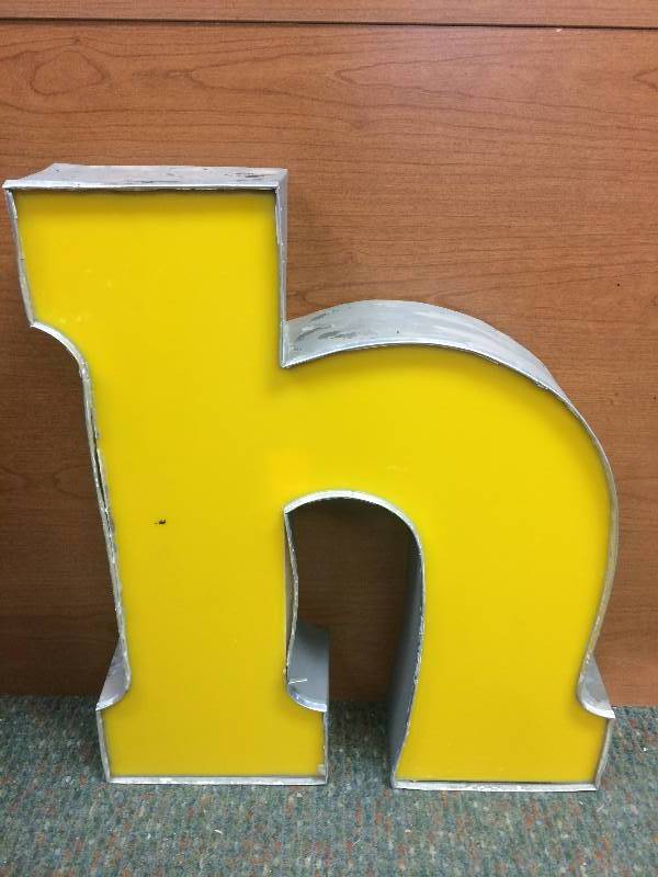 Yellow Letter H