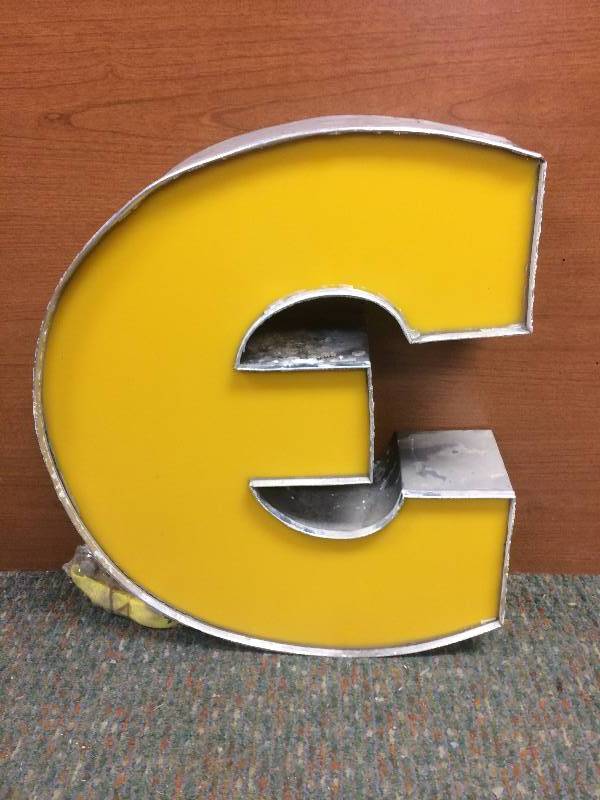 Yellow Letter E