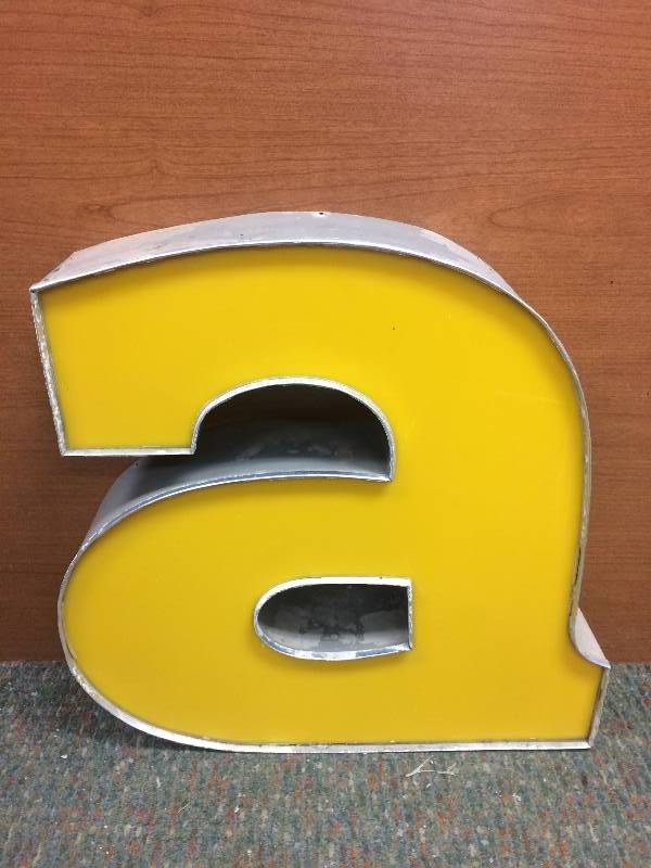 Yellow Letter A
