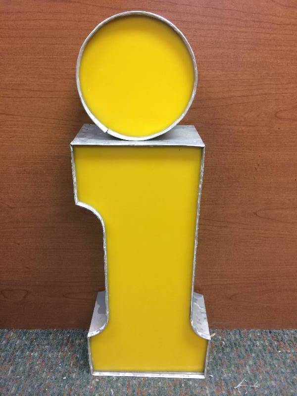 Yellow Letter I