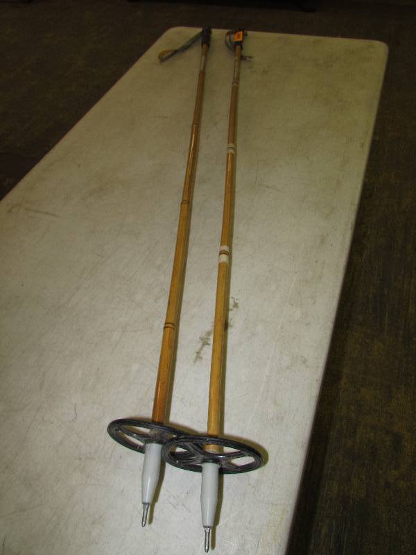 lot 51 image: Vintage Bamboo Ski Poles